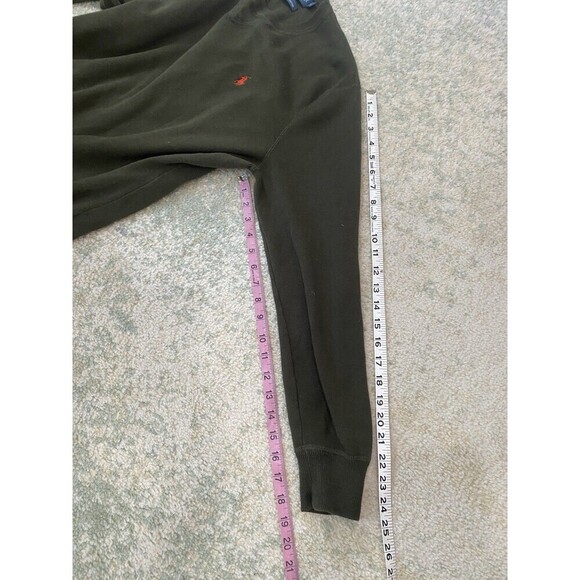 POLO RALPH LAUREN Mens Sz L Olive Green Pima Cotton Long Sleeve V-Neck Sweater - Picture 5 of 6